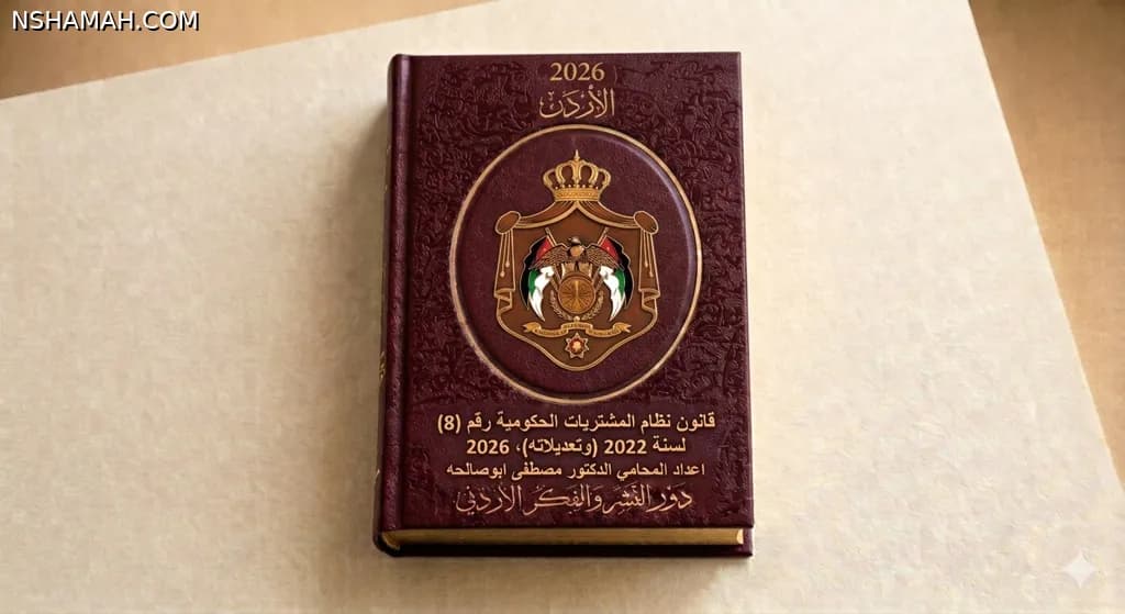 الحمدلله تم بحمد الله وتوفيقه اصدار كود قانون المشتريات الحكومي نسخه 2026 من سلسلة الاصدارات لدار النشر والتوزيع المكتبه الوطنيه القانونيه