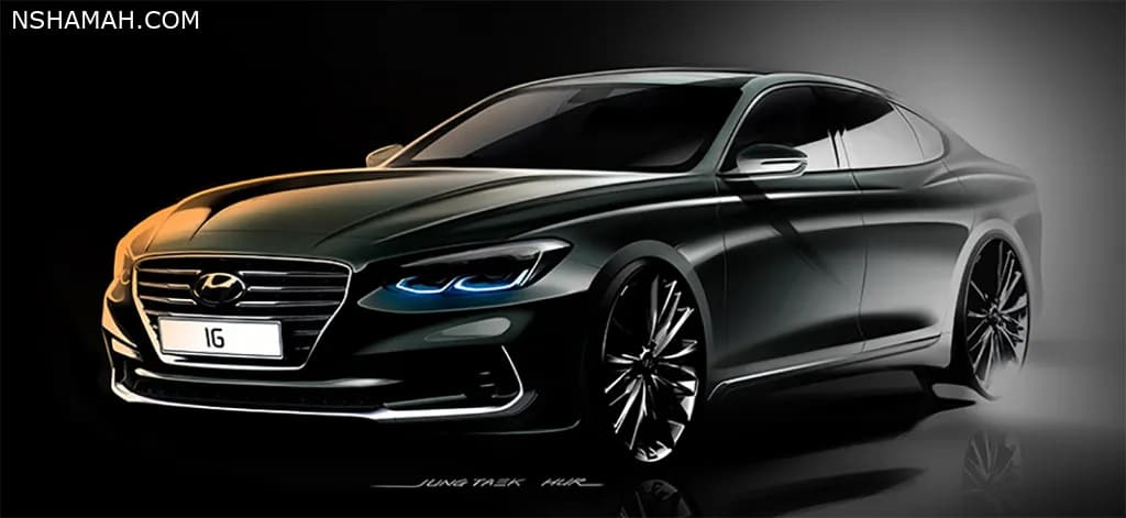 “صورة تشويقية” لهيونداي أزيرا 2017 الجديدة كليا Hyundai Azera